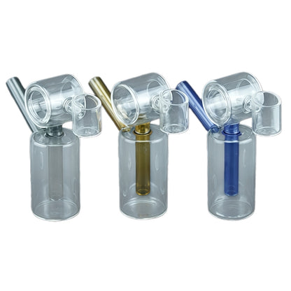1pc Donut Cylinder Glass Rig with Banger 4.5"