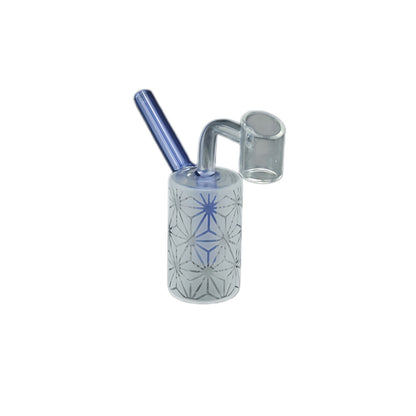 1pc 4.15" Sandblast Cylinder Mini Glass Dab Rig