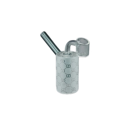 1pc 4.15" Sandblast Cylinder Mini Glass Dab Rig