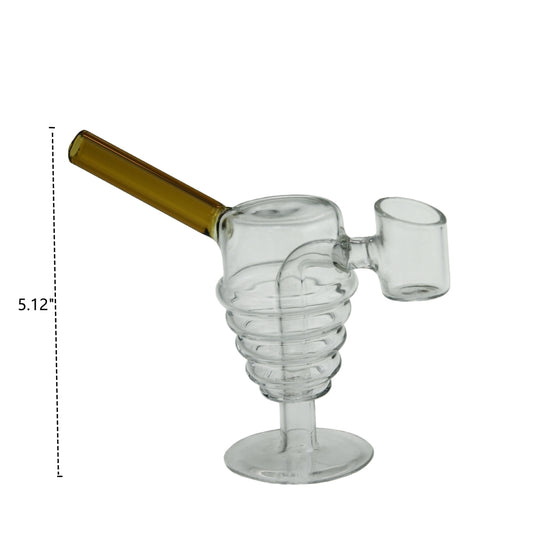 5.12" ice cream mini glass oil dab rig