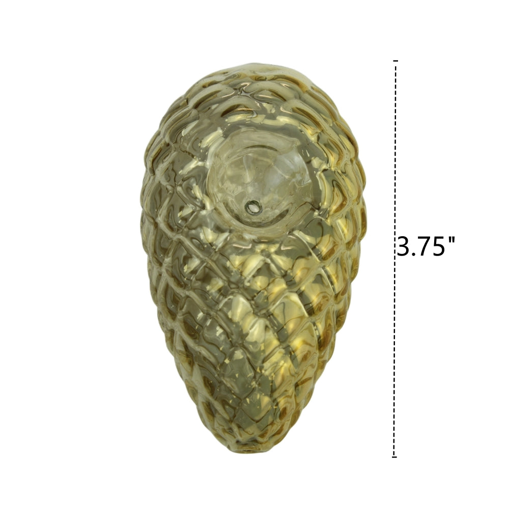 3.75" Pine Cone Glass Hand Pipe-Random Color-Pack of 2