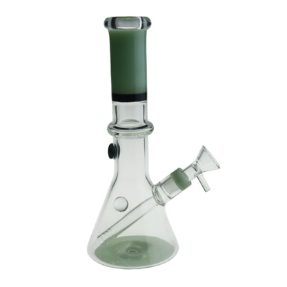 8.7 Inch Tall Colored Beaker Water Pipe with Fixed Downstem