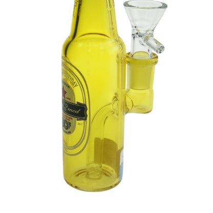 6 Inch Colored Small Beer Bottle Glass Water Pipe-Random Color Comes