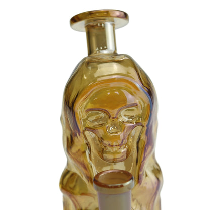 5.5 Inch  Electroplating Wizard Glass Water Pipe