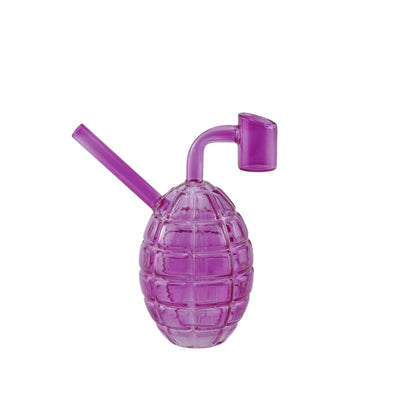 4.5" Colored Hand Grenade Glass Mini Dab Rig