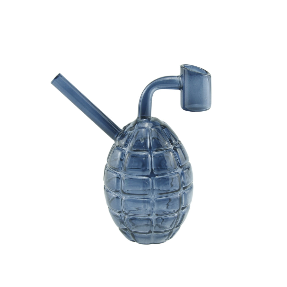 4.5" Colored Hand Grenade Glass Mini Dab Rig