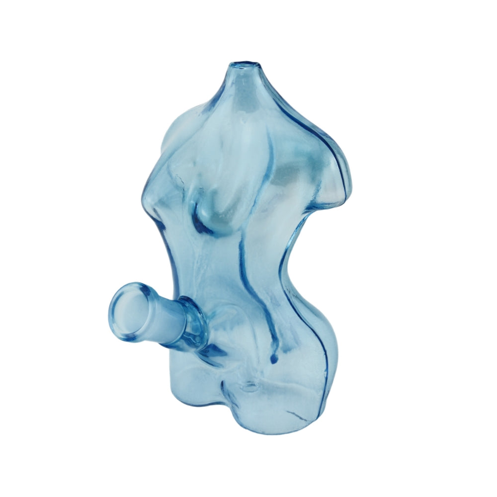 5.5 Inch Tall Colored Lady Design Glass Water Pipe