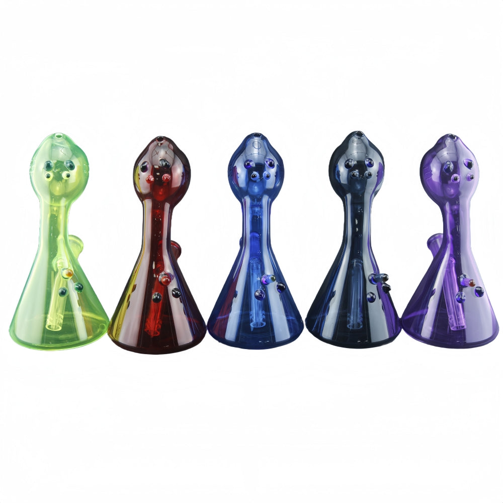 6 Inch Tall Colored Octopus Glass Wate Pipe-Random Color Comes