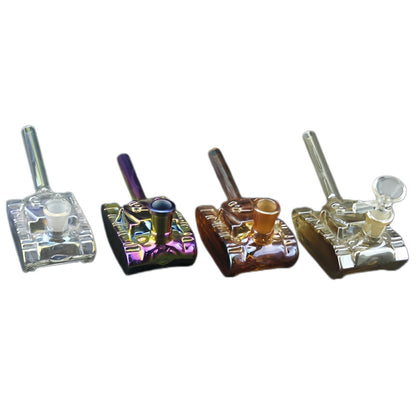 Electroplated Tank Bong Water Pipe 2.75" High