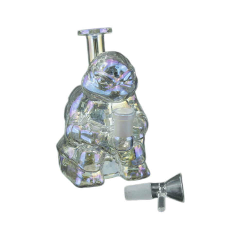 1pc 5.4" Electroplated TMNT Glass Bong and Water Pipe