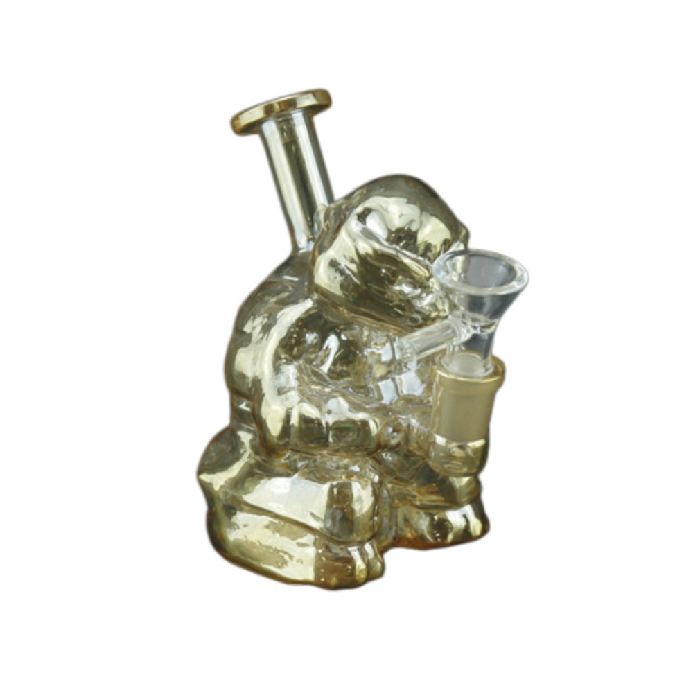 1pc 5.4" Electroplated TMNT Glass Bong and Water Pipe