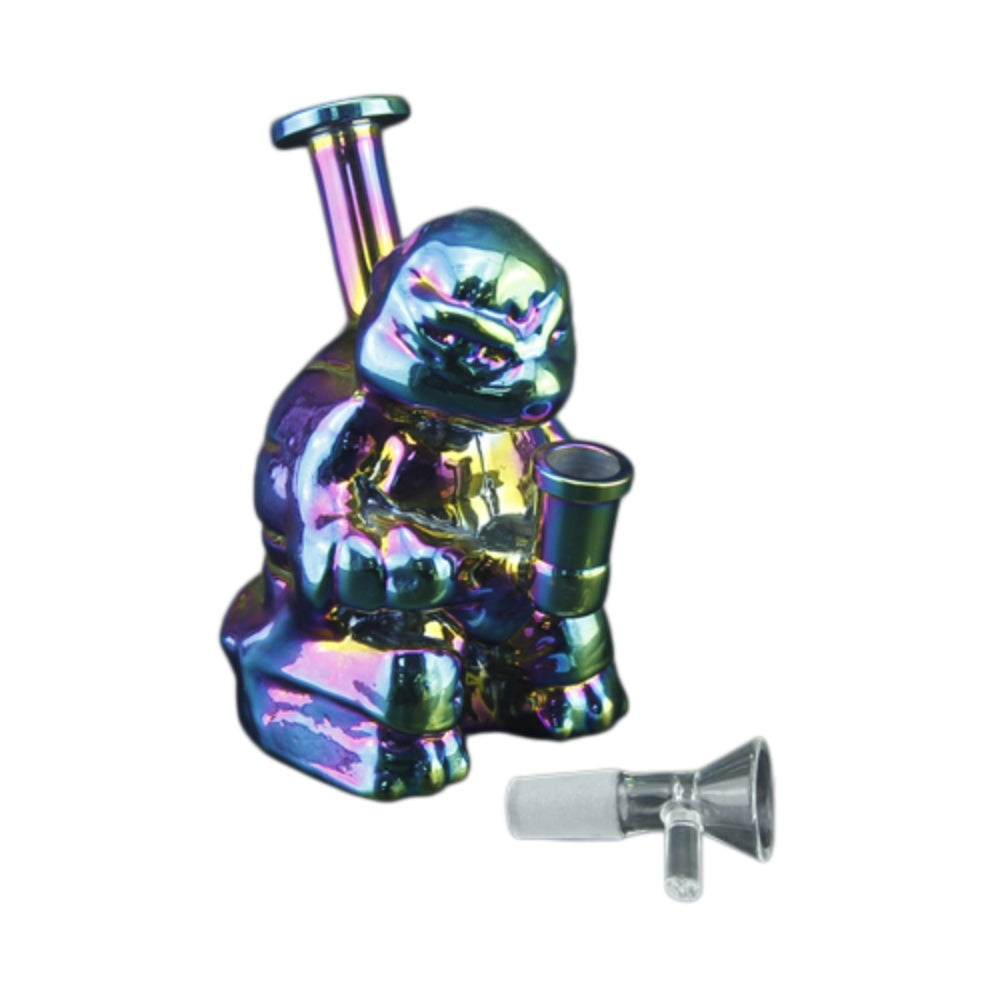 1pc 5.4" Electroplated TMNT Glass Bong and Water Pipe