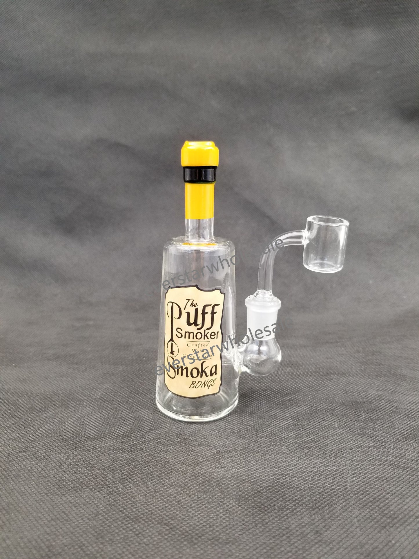 6 Inch Tall Liquor Bottle Glass Dab Rig