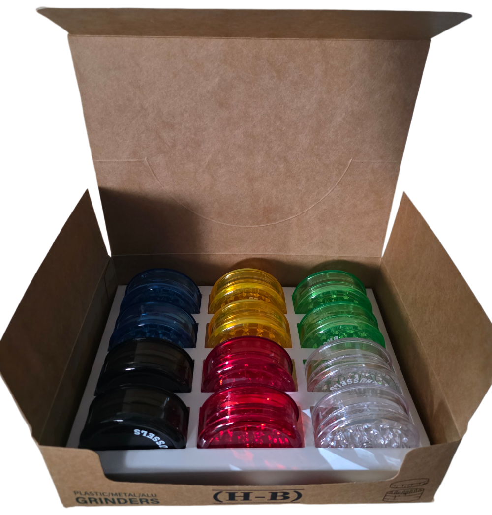 Plastic Herb Grinder 60mm-12pcs