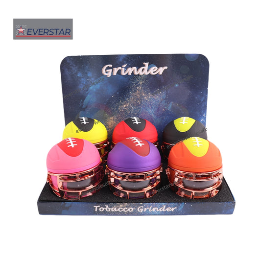 Baseball Helmet Herb Grinder-6PCS/Display Box