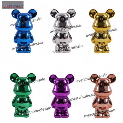 Electroplated Bear Grinder Multi Colors-6pcs/Display Box