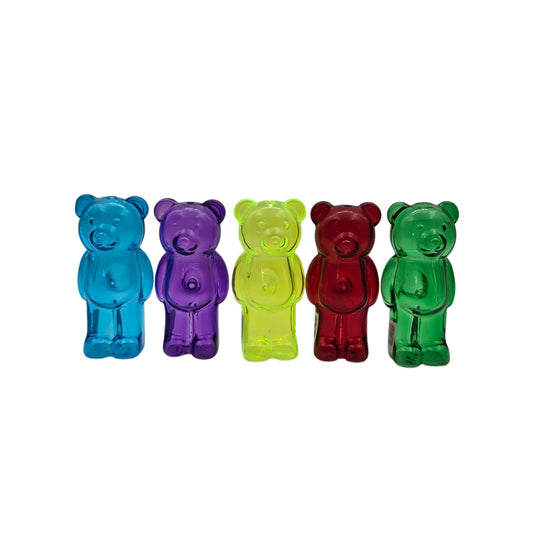 4 Inch Colored Bear Glass Hand Pipes-Random Color Comes