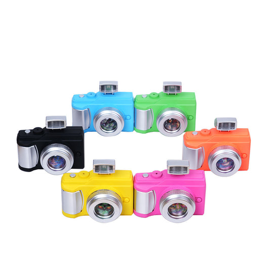 Camera Shape Design Herb Grinder 4 Layers Cigarette Maker Grinder-with Light on Lens