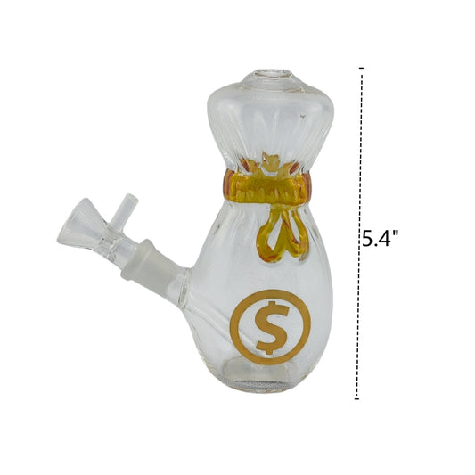 5.4 Inch Cash Bag Glass Water Pipe-Random Color Comes
