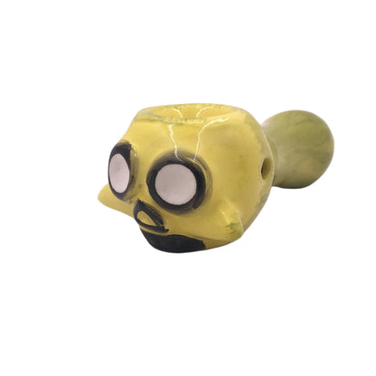 4.75" Big Eye Ghost Ceramic Hand Pipe