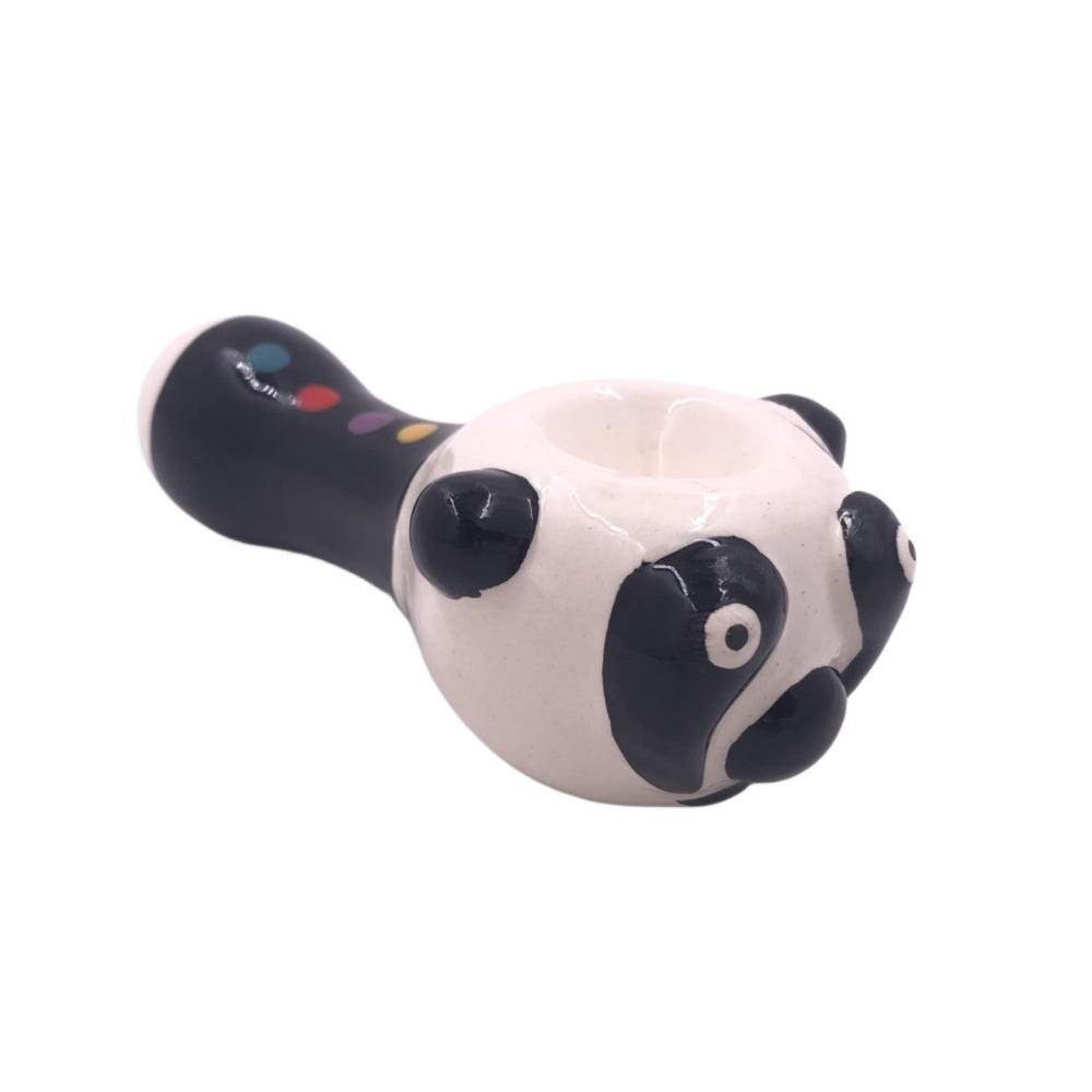 4.75"  Ceramic Panda  Hand Pipe