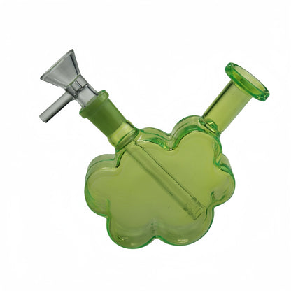 4 Inch Tall Colored Cloud Small Glass Water Pipe-Random Color Comes