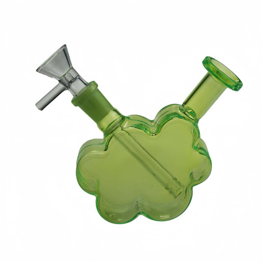 4 Inch Tall Colored Cloud Small Glass Water Pipe-Random Color Comes