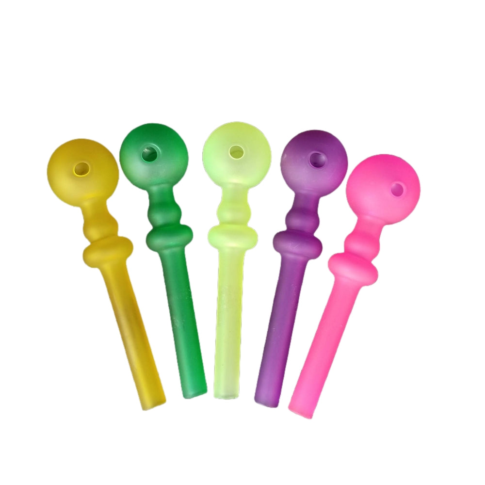 5.5 Inch Various Color Glass Oil Burner Pipes Gourd Shape with Big Dome-10 PCS PACK