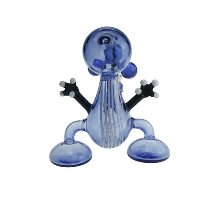 6" Blue Baby  Dinosaur Glass Water Pipe Bong