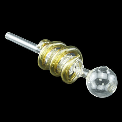 Double Spiral Colored Glass Oil Burner Pipe-Pack of 2