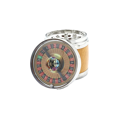 Russian Swivel Game Cover Wooden Color Herb Grinder 4 Layers