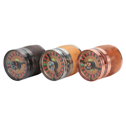 Russian Swivel Game Cover Wooden Color Herb Grinder 4 Layers