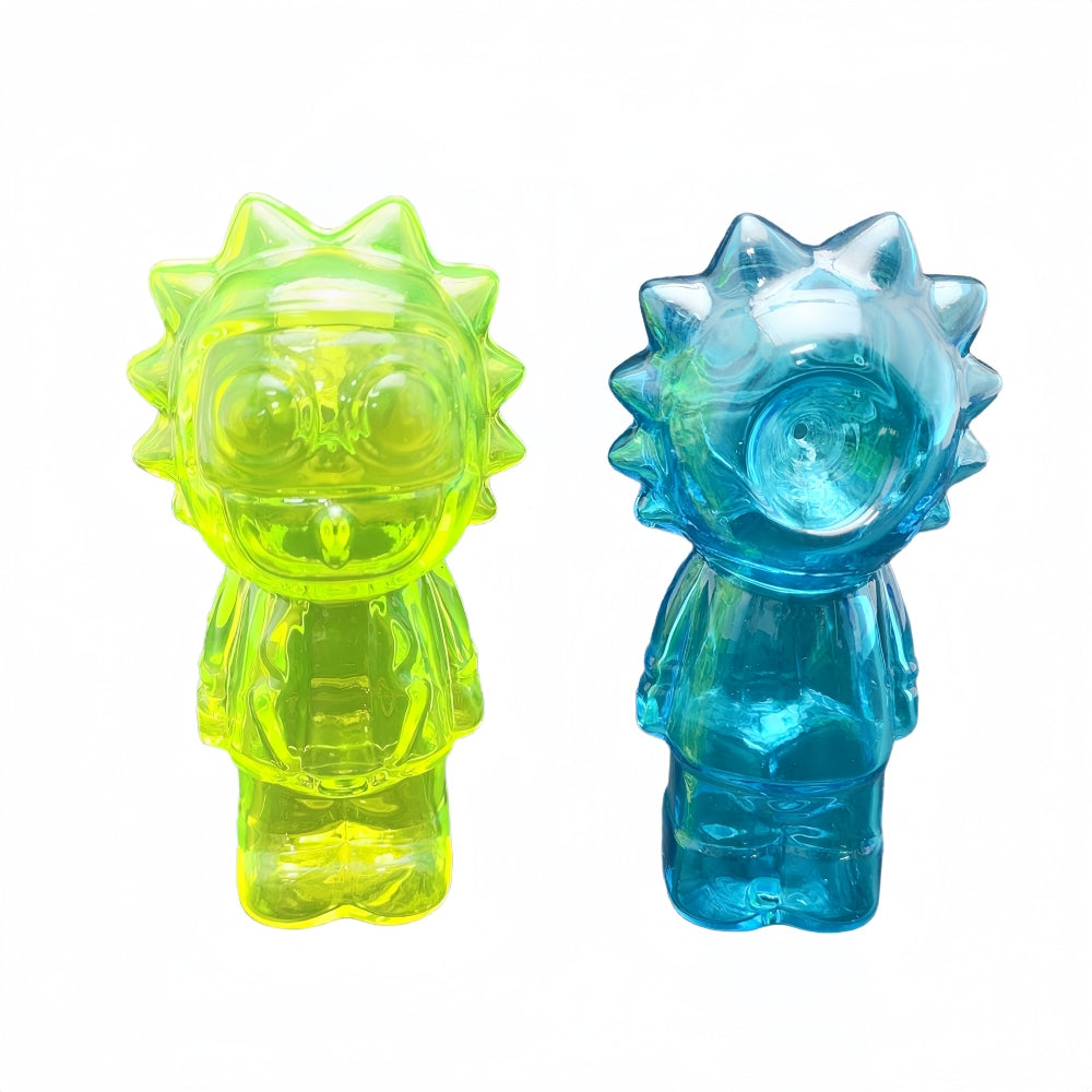4.75 Inch Length Cartoon Character Glass Hand Pipe-Random Color Comes