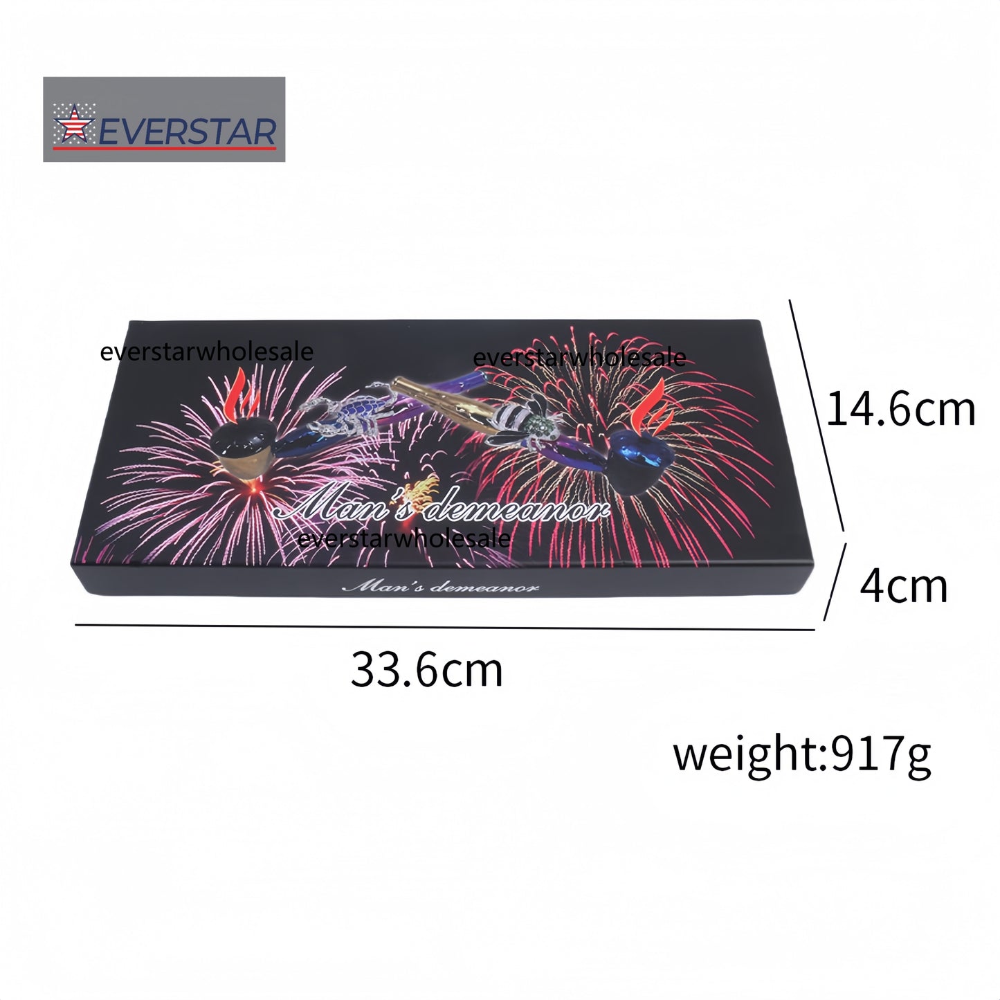 Metal Hand Pipe with Diamond Animal on Tube-10pcs/Gift Box