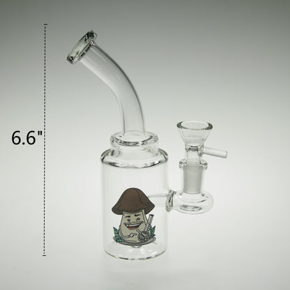 1pc 6.6" Bucket Glass Water Pipe with Percolator