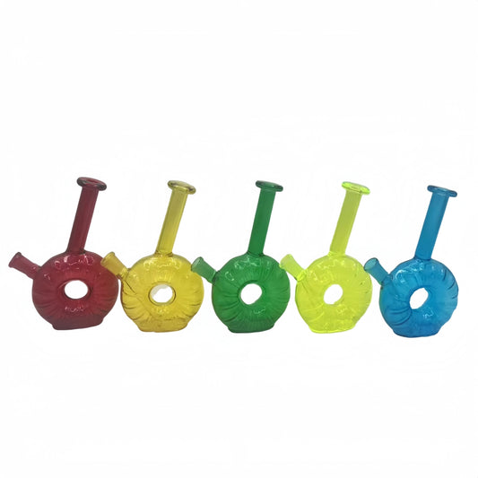 6.8 Inch Tall Colored Liquor Bottle Glass Water Pipe 14mm Female Joint-Random Color Comes