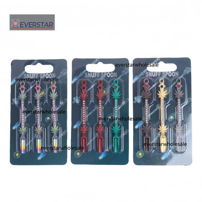 Colorful Metal Dabbing Tools with Diamond and Leaves