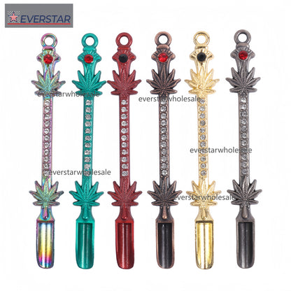 Colorful Metal Dabbing Tools with Diamond and Leaves