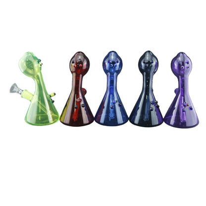 6 Inch Tall Colored Octopus Glass Wate Pipe-Random Color Comes