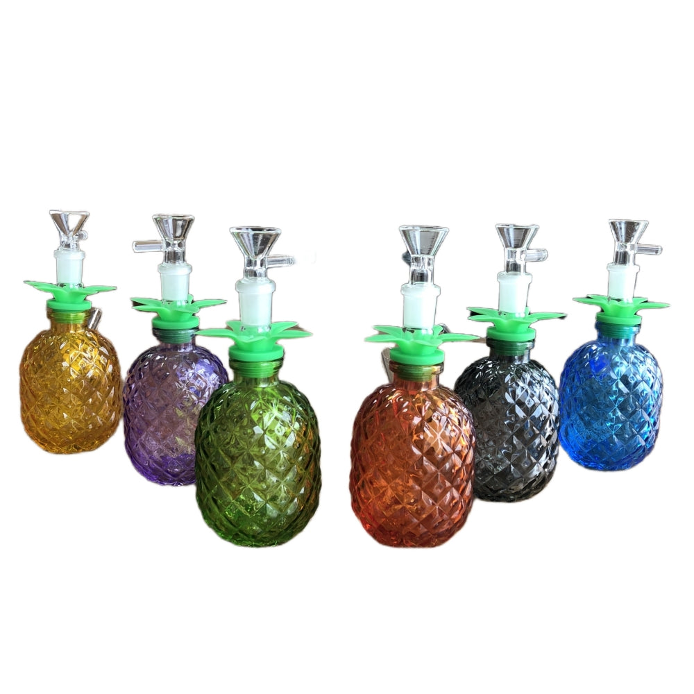 Small Pineapple Glass Water Pipe with Detachable Accessories