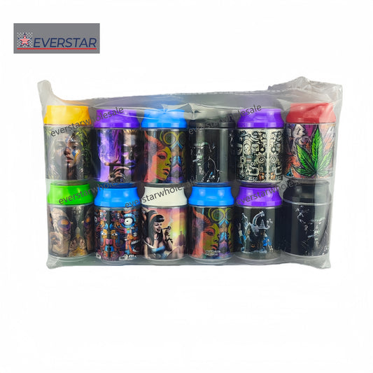 Plastic Can Stash Jar-12pcs/opp bag