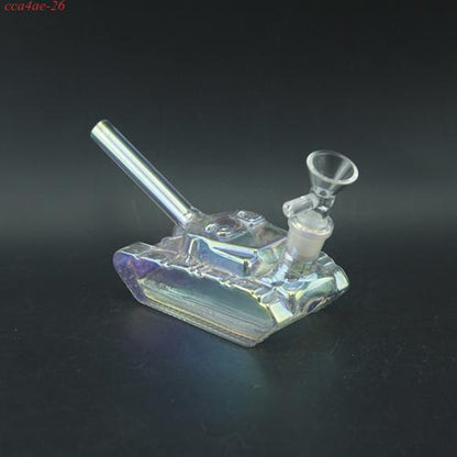 Electroplated Tank Bong Water Pipe 2.75" High