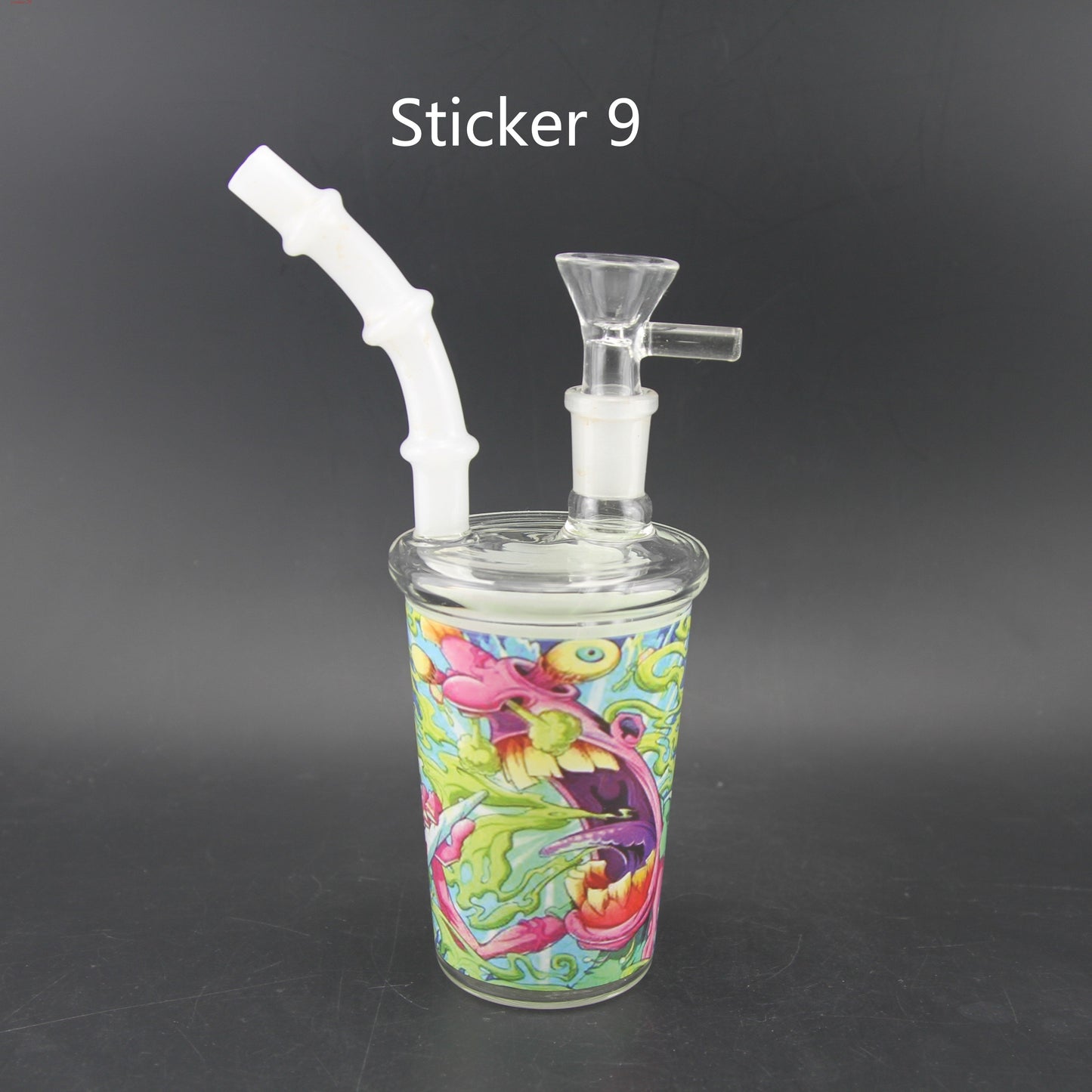 1pc 7.3" Juice Cup Glass Water Pipe