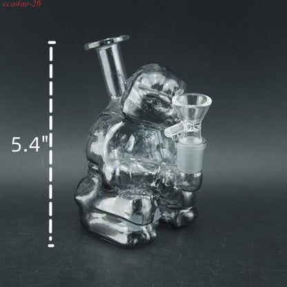 1pc 5.4" Electroplated TMNT Glass Bong and Water Pipe