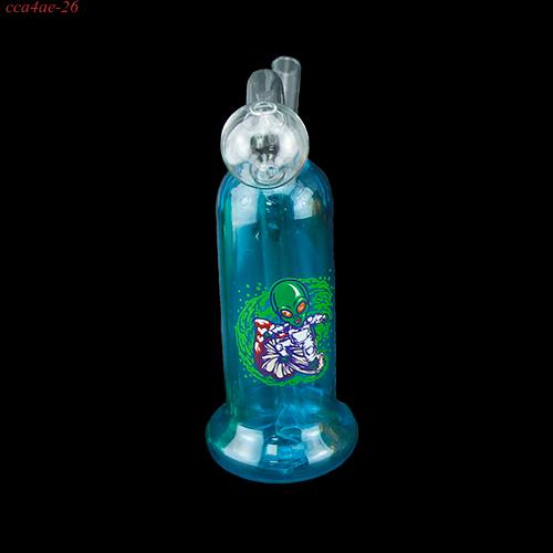 1pc Colored Glass Oil Burner Bubblers with Sticker 5"