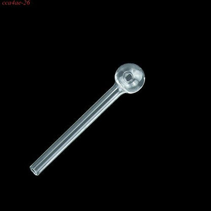 10 pieces pack Clear Glass Oil Burner Pipe 6"