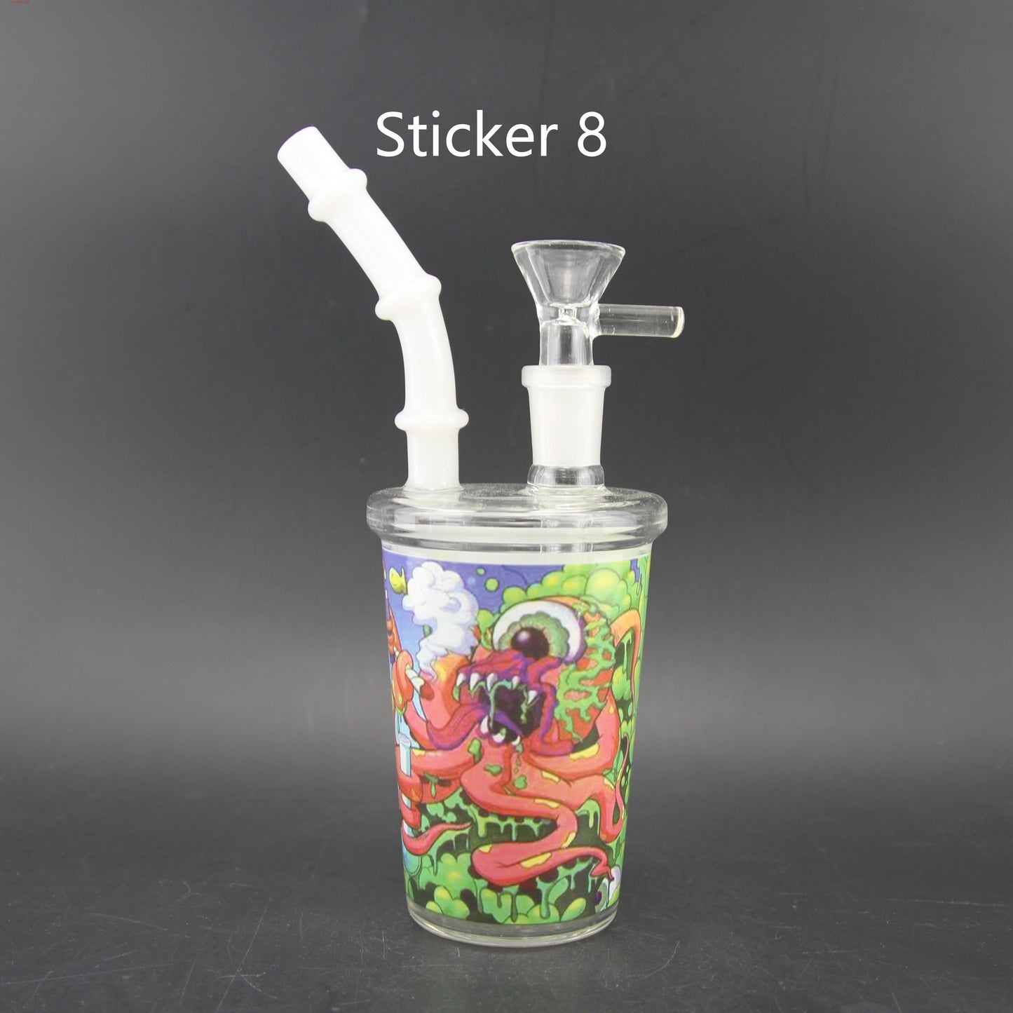 1pc 7.3" Juice Cup Glass Water Pipe