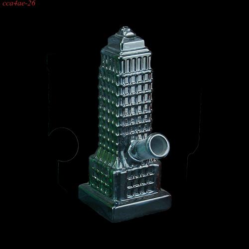 6" Colored Empire State Building Glass Bong Water Pipe