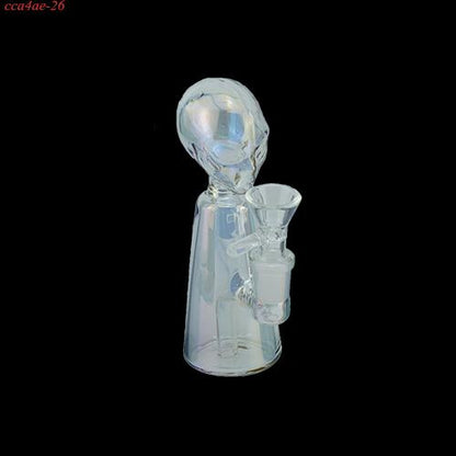1pc 5.3"Iridescent Alien Glass Water Pipe