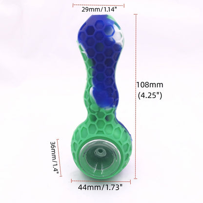 4.25 inch Honeycomb Silicone Hand Pipe 1PC Color Randomly
